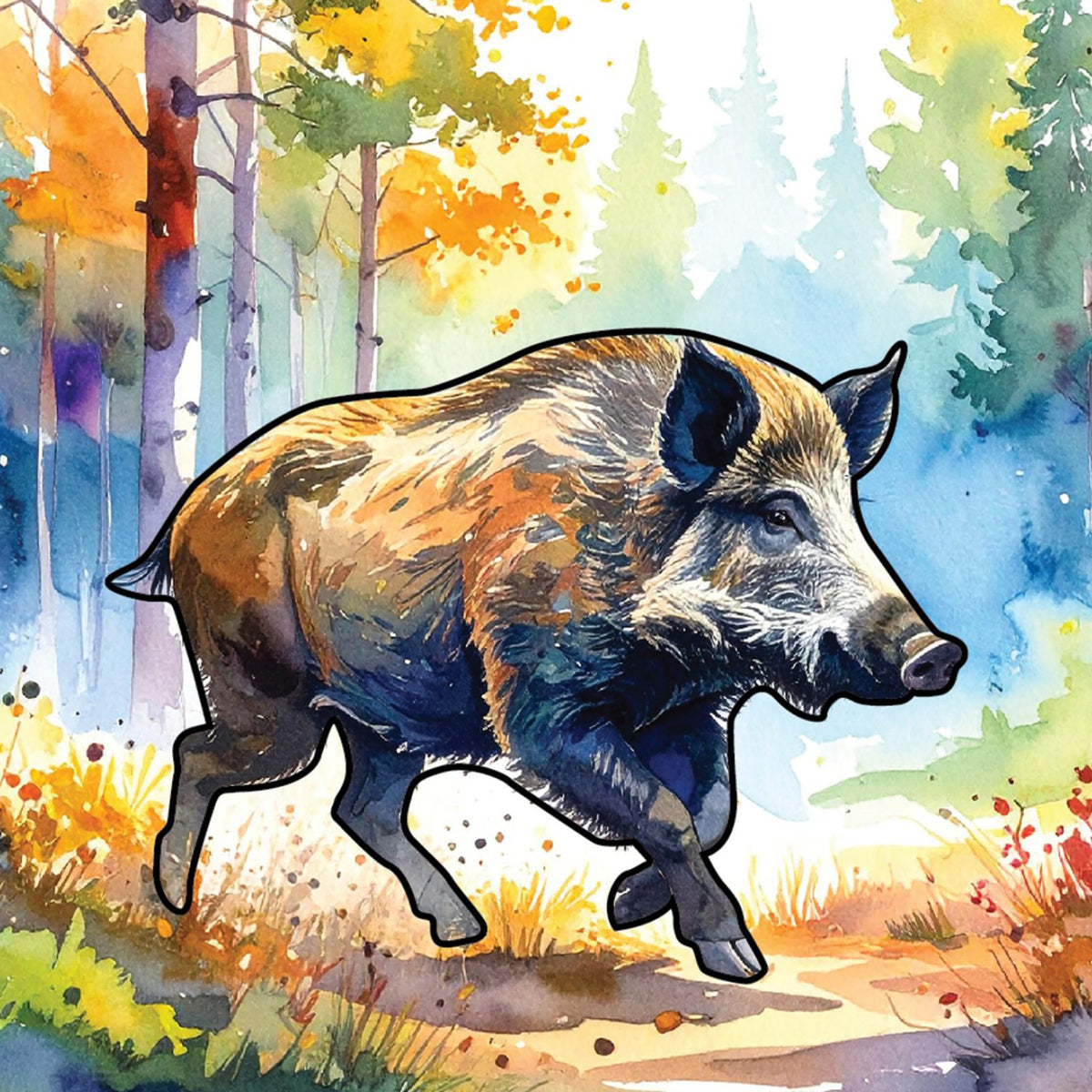 Peinture à l'eau Animaux sauvages, vue 4
