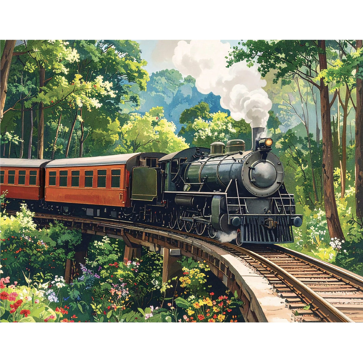 Casse-tête train 48 morceaux, vue 2