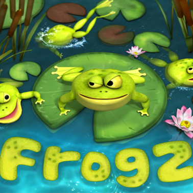 Jeu Frogz - Obie jeu interactif au sol pour aînés - Eyeclick