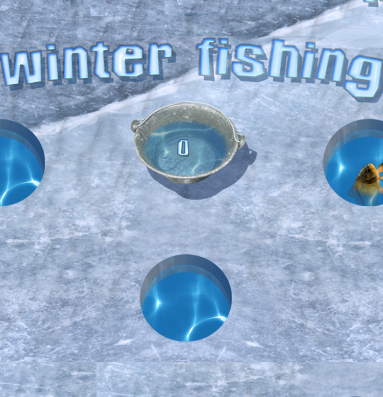 Jeu Winter Fishing - Obie jeu saisonnier pour aînés - Eyeclick