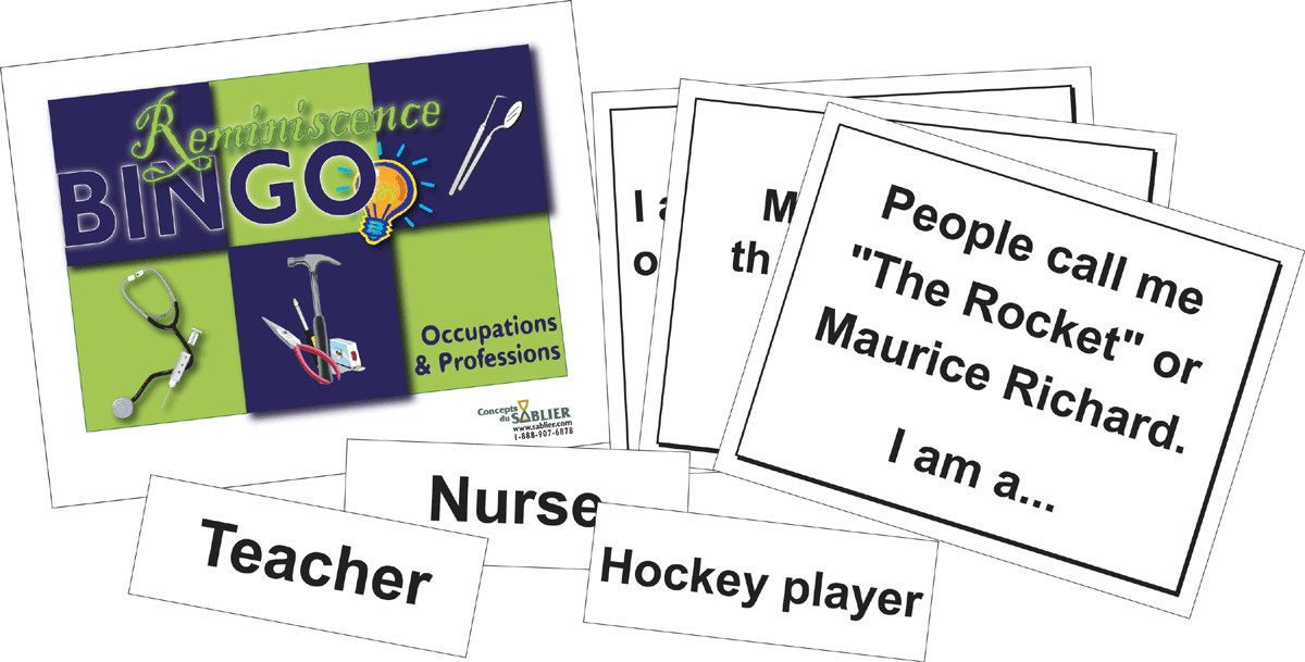 Bingo-Mémoire Métiers et professions, vue 2
